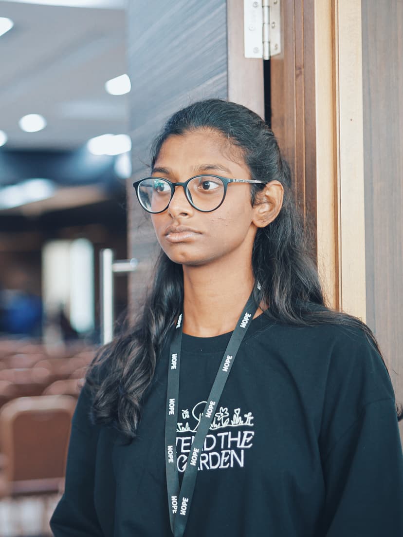 Young people praying together